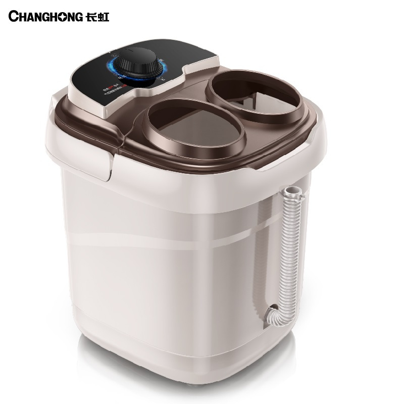 长虹(CHANGHONG)足浴盆脚动按摩加热家用小型泡脚高深桶恒温洗脚机神器