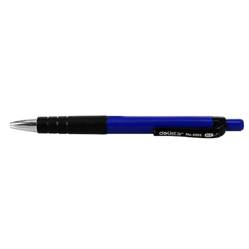 [精选]得力 6505圆珠笔0.7mm 12支/盒 (4盒价格) 蓝色