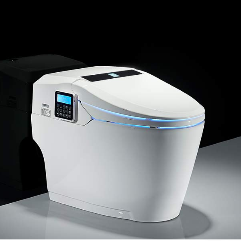 全自动翻盖马桶电动冲水水洗烘干家用一体式坐便器安心抵