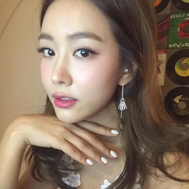 doctor朴信惠同款小流苏耳钉银日韩长款气质时尚耳环长条耳钉欧美送女朋友老婆生日礼送女朋友七夕情人节礼物