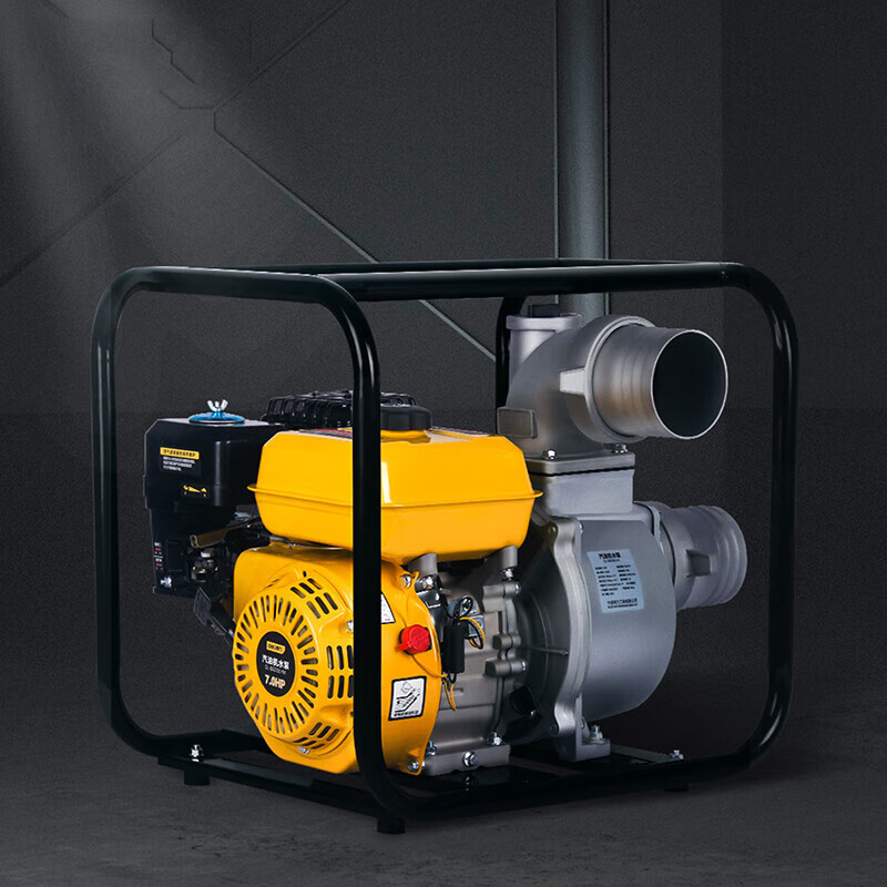 得力(deli)DL-QGZ100-W1汽油机水泵4“_5.1KW(黄)