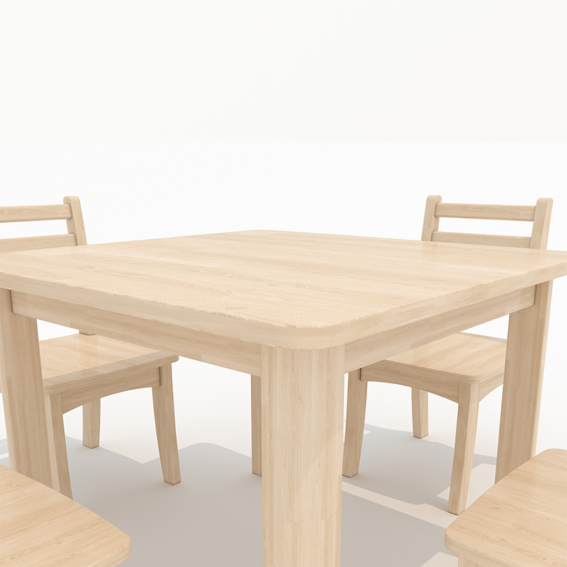 儿童桌子宝宝学习桌绘画游戏桌幼儿园实木课桌椅蒙氏教具早教中心