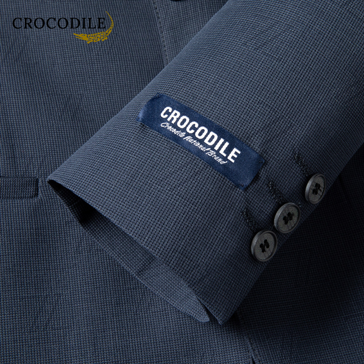 鳄鱼恤CROCODILE 男士秋冬时尚商务西装休闲百搭外套高清大图