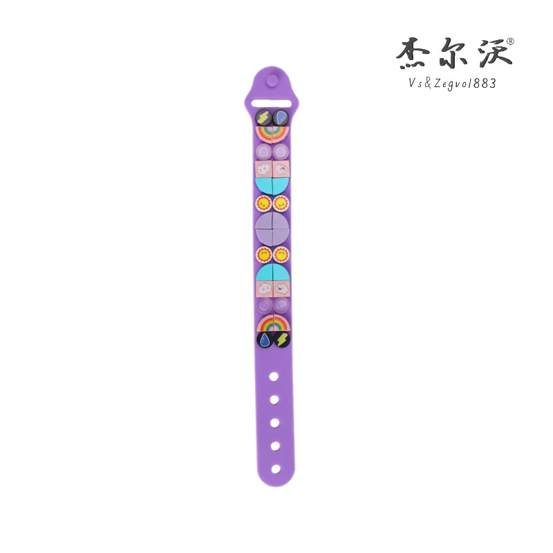 黑色(6502N) 日韩泫雅风彩色手环卡通可爱气质学生简约小众情侣手链女夏