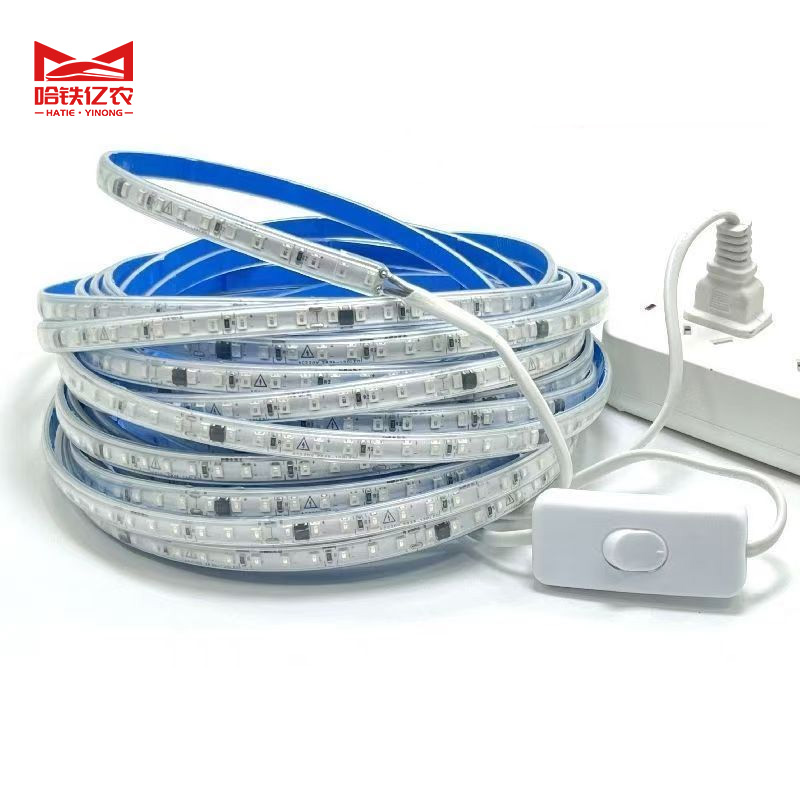 哈铁亿农 led灯条 宽10mm220v自粘灯带 (带插头) 白光/米高清大图