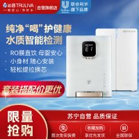 搭配购买更优惠沁园净水器家用厨房直饮无罐反渗透大通量400G纯水净水机小新KRL3953+ 管线机580套装