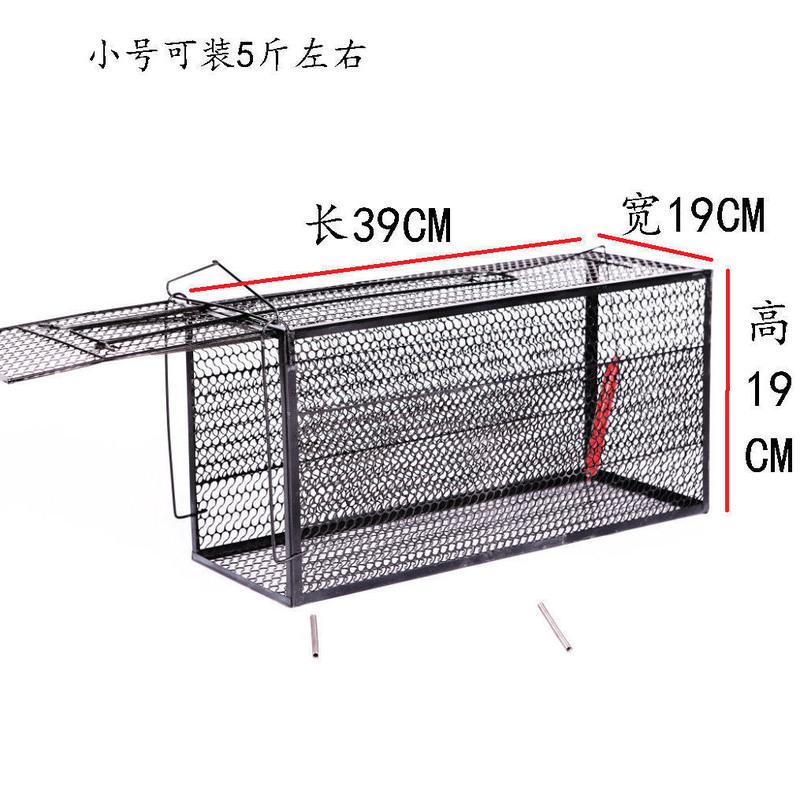 捕猫笼抓猫神器诱捕笼猫全自动捉猫笼子逮猫神器野猫流浪猫救助笼 小号:抓1-5斤猫笼[2月小猫]