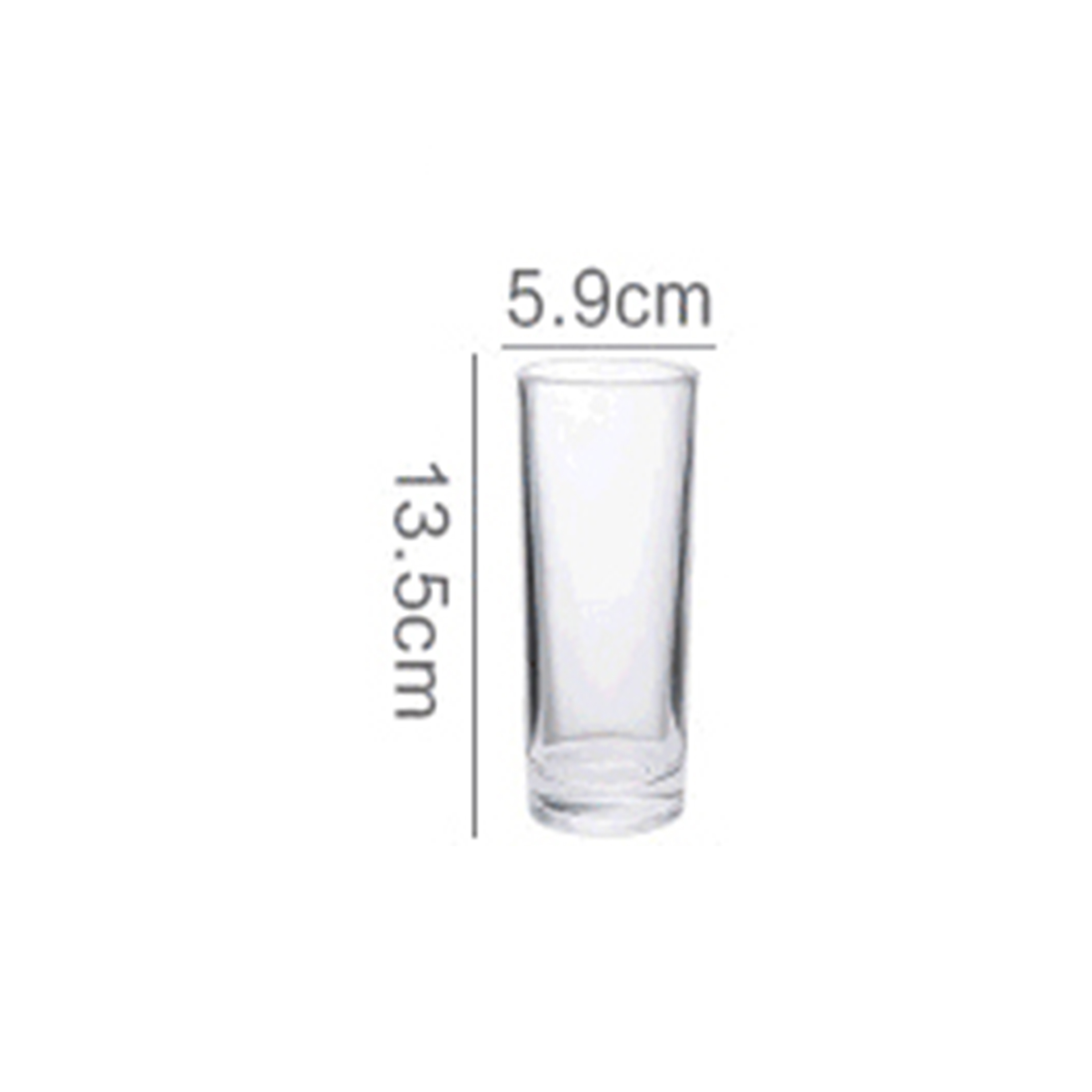 顺心优 透明玻璃果汁杯水杯早餐牛奶杯啤酒杯 240ml/个