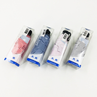 天堂 57113E简适条纹 五折晴雨伞