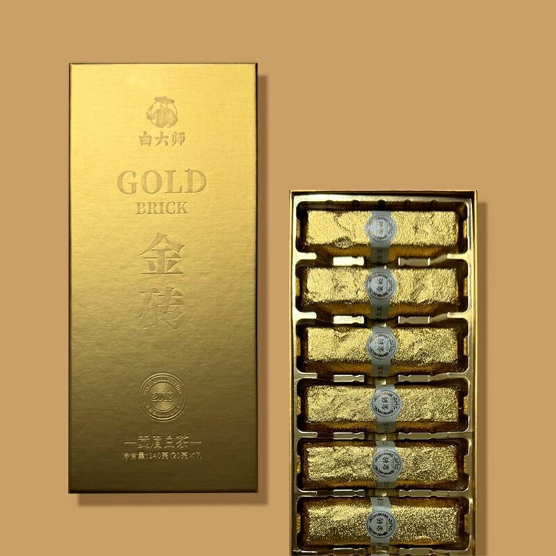 白大师高山福鼎白茶特级贡眉金砖白茶原木茶叶礼盒装360g老白茶 360g/1盒高清大图