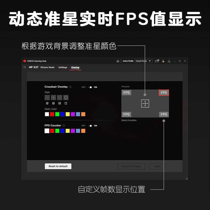 惠普(HP)暗影精灵X27显示器 27英寸高清 Fast IPS 165Hz 99% sRGB色域电竞游戏家用商务办公大屏 升降旋转电竞显示器