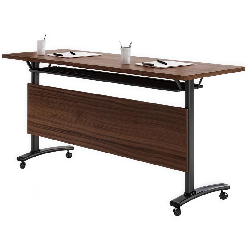 攸形移动办公桌1800*400*750mm张高清大图