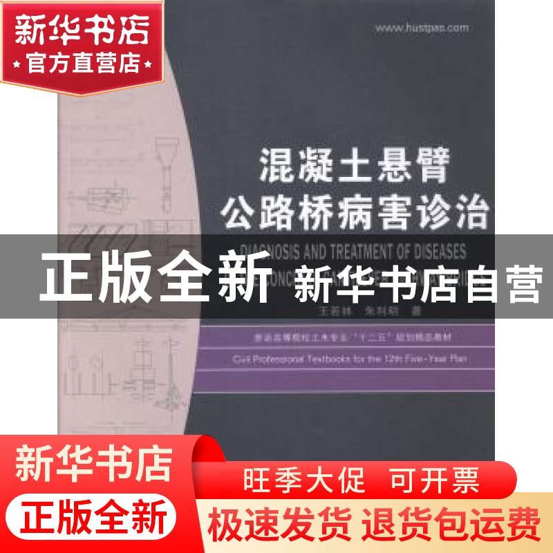 正版 混凝土悬臂公路桥病害诊治 王若林,朱利明著 华中科技大学高清大图