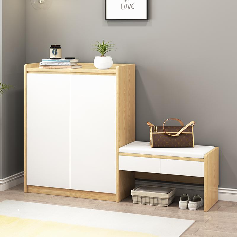森美人北欧鞋柜家用口大容量简约现代多功能厅玄关柜客厅储物收纳柜高清大图
