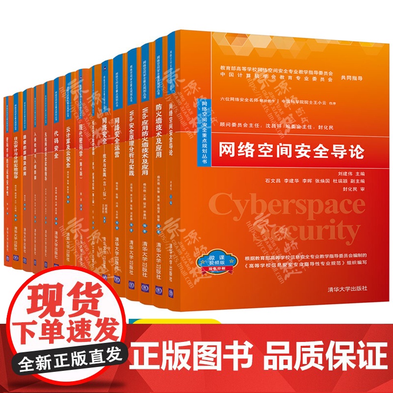 网络空间安全重点规划丛书 网络空间安全导论防火墙技术Web安全信息安全密码学无线网络安全日志审计入侵检测防御网络安全技术