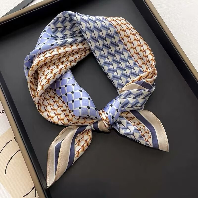 丝语棠 真丝方巾 流金岁月 (礼盒装(配手袋)高清大图