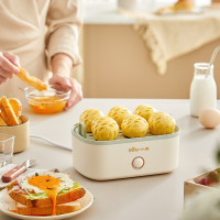 小熊(Bear) 煮蛋器 蒸蛋器小型家用 宿舍煮鸡蛋早餐神器 蒸蛋神器 [一键操作]ZDQ-D06R1