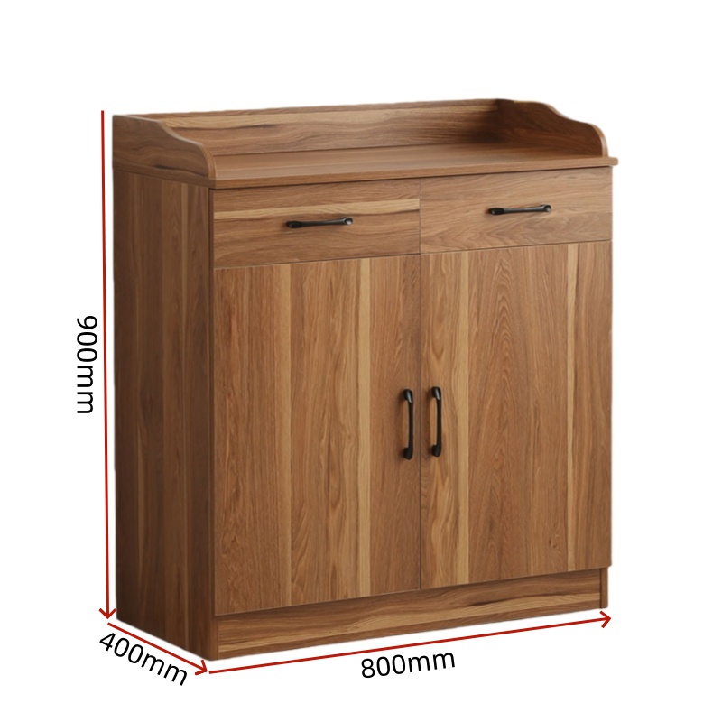 伊洛源 餐边柜 柚木色800*400*900mm台 多规格