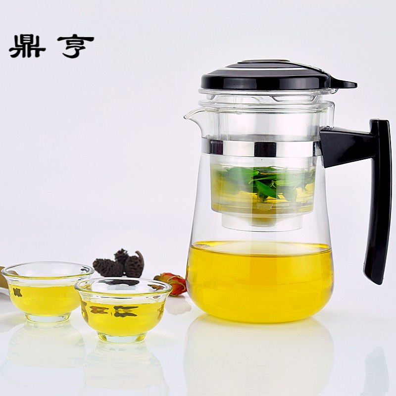 鼎亨飘逸杯玻璃茶具可拆洗过滤泡茶杯子 水滴泡茶器玲珑 保温杯