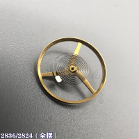 一个 0mm 手表零件 钟表维修配件2824 28362834机芯 摆轮 全摆 快摆含游丝