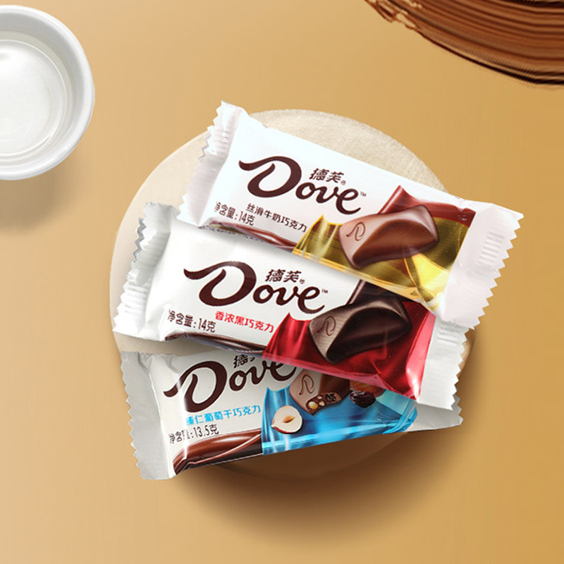 德芙(DOVE) 丝滑牛奶巧克力252g/盒 零食小吃休闲办公食品散装巧克力黑巧旗舰店高清大图