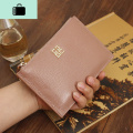 2019新款欧美多卡位真皮卡包女式牛皮超薄卡片包拉链零钱包女卡夹NEWLAKE 豆沙色