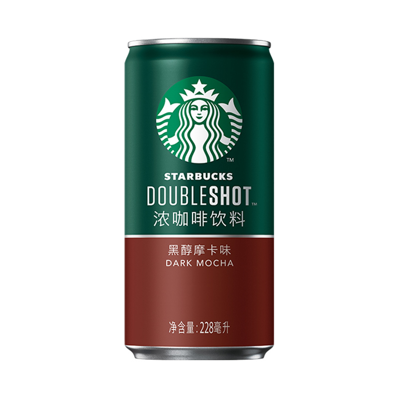starbucks/星巴克星倍醇黑醇摩卡味228ml*6 浓咖啡饮料