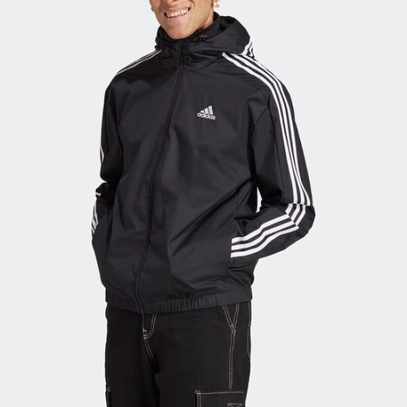 阿迪达斯 (adidas)男装2023春季新款运动3S WB Ripstop休闲舒适外套 IB0384 XS