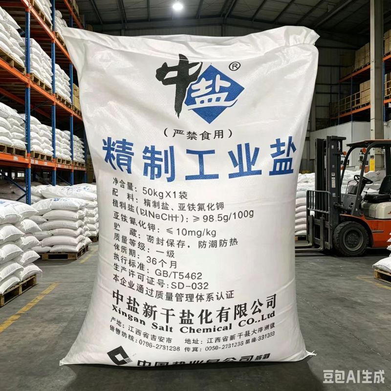中盐工业盐,锅炉、水垢、除雪50kg/袋高清大图