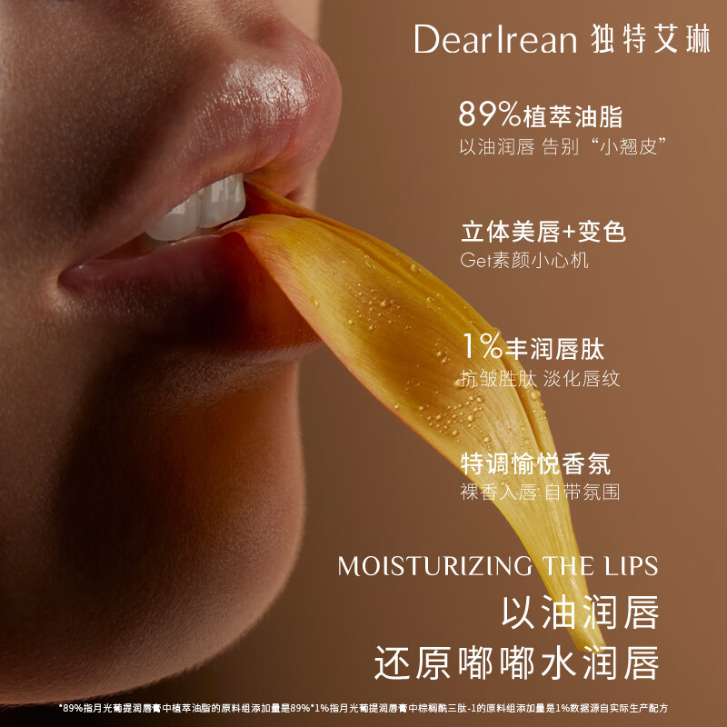 独特艾琳 润唇膏-(变色款) -月光葡提 3g 补水 保湿滋润 唇膜淡化唇纹 立体美唇 变色 6926603232850高清大图