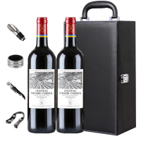 拉菲(LAFITE)凯萨天堂古堡珍酿源自拉菲罗斯柴尔德波尔多红葡萄酒 12.5度法国进口红酒750ml*2双支高档皮箱装