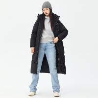 雪中飞女士简约加厚中长款羽绒服X10140060G