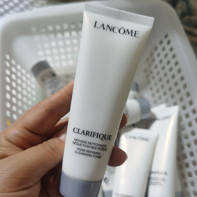 兰蔻LANCOME极光洗面奶中样净澈焕肤洁面乳50ml*3温和清洁改善粗糙油皮混油不紧绷