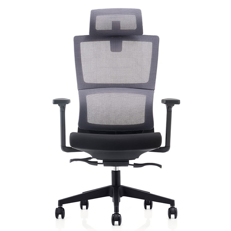 臻远 ZY-7452办公椅人体工学椅职员椅高背网椅转椅高清大图