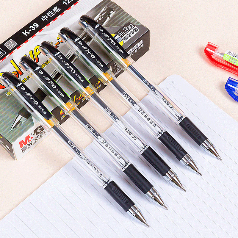 晨光 k39 0.7mm粗办公用品考试学生文具 (2盒装24支)