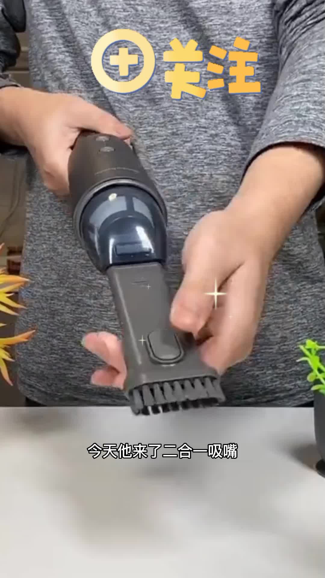 摩飞电器(Morphyrichards)吸尘器 家用无线手持usb充电随手吸臭氧净化吸尘器宠物家庭适用MR3936铁灰高清大图