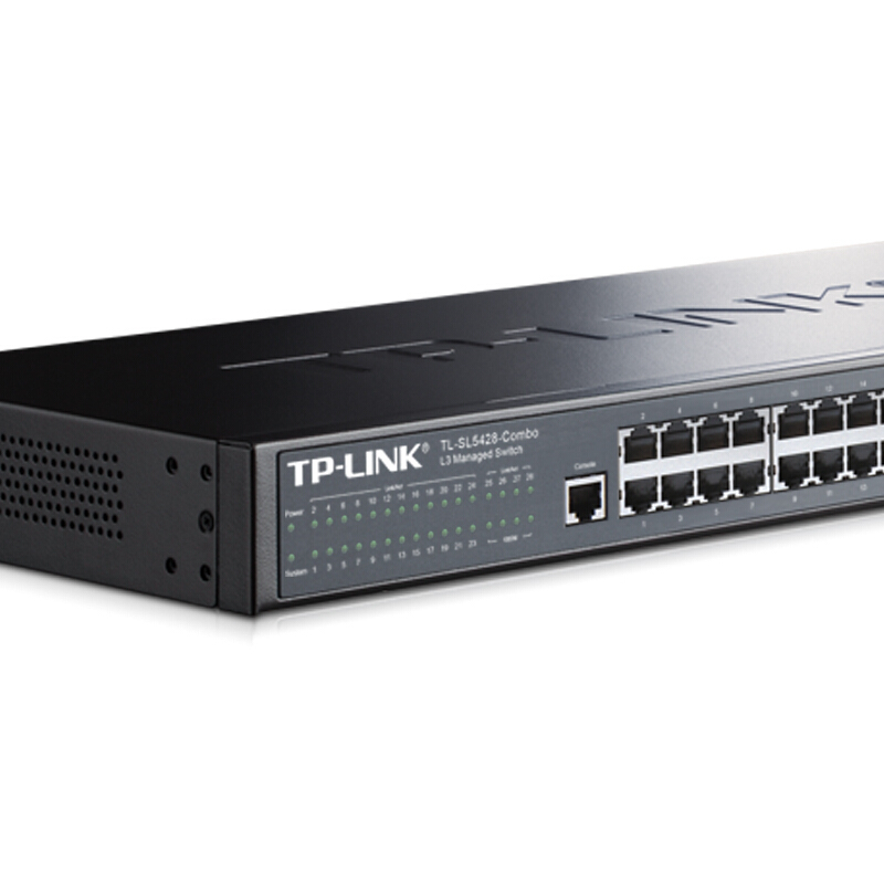 TP-LINK 上联三层网管交换机 TL-SL5428-Combo 24口百兆
