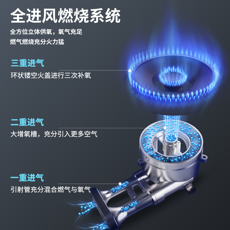 帅康(sacon)燃气灶嵌入式双眼灶炉灶台嵌两用钢化玻璃家用可调节单灶炉具煤气炉双灶台式单灶具煤气灶天然气LB850B1