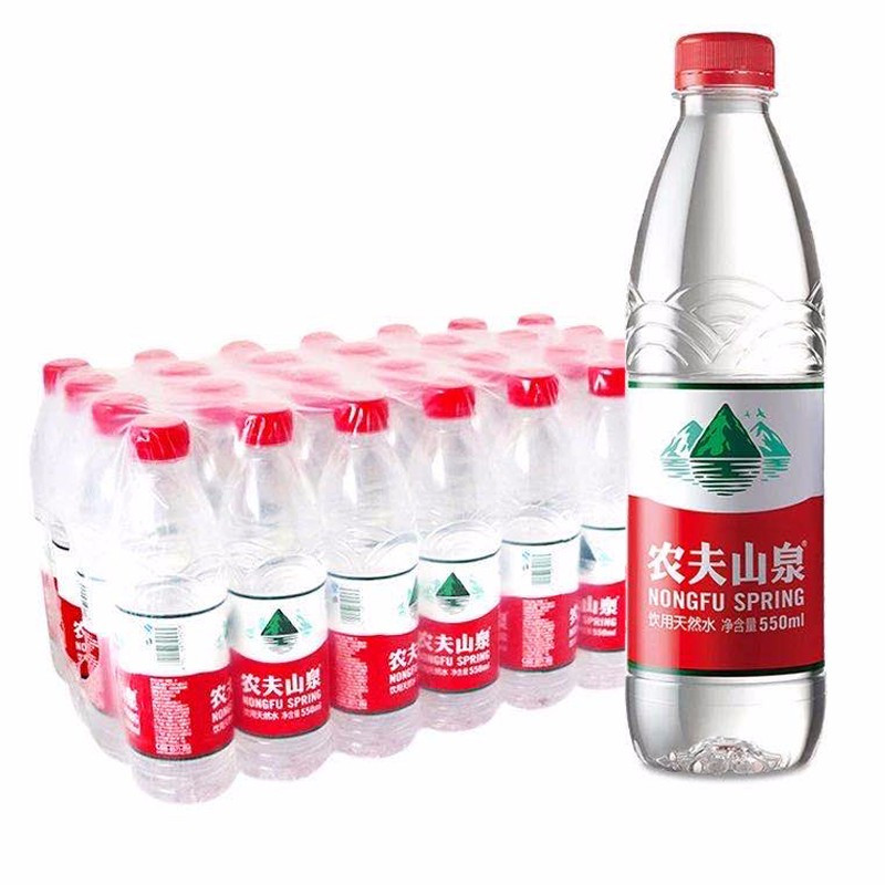 农夫山泉 天然饮用水550ml*24瓶箱装 矿物质小瓶装矿泉水