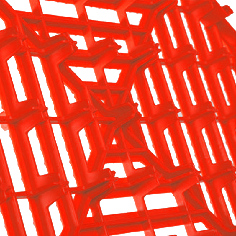 臻远 ZY3121311地格栅塑料拼接地板垫网格垫板 红色高清大图