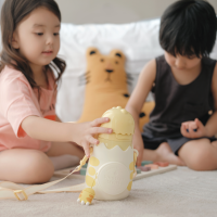 zoy zoii 儿童保温杯大容量杯子男女316不锈钢幼儿园水杯恐龙大肚杯儿童保温杯C1-太空蓝
