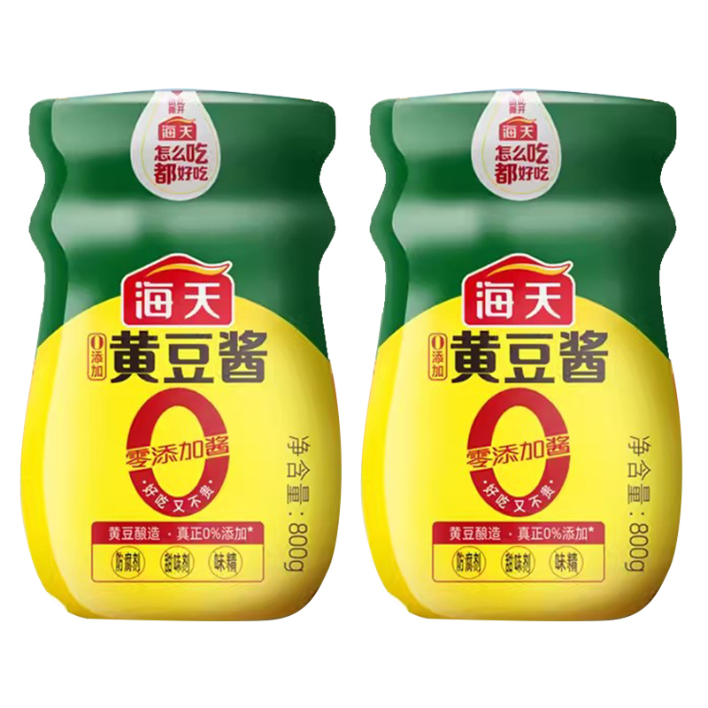 海天 0添加黄豆酱800g/瓶