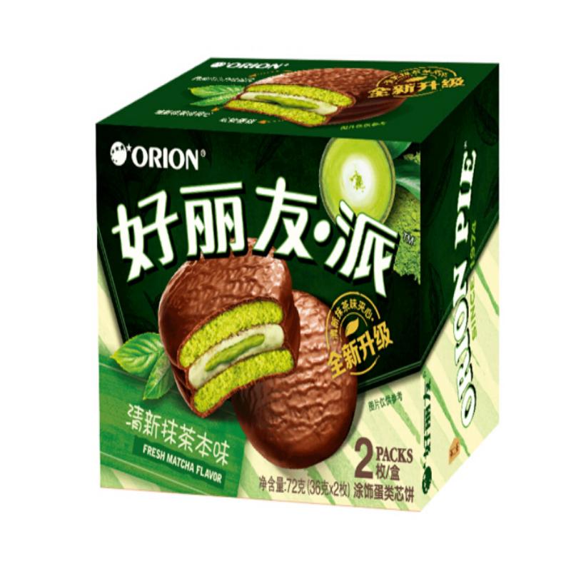 好丽友2枚抹茶巧克力派72g/盒