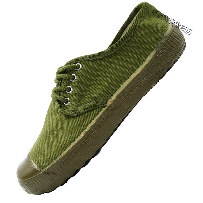 解放鞋男民工工地耐磨劳动作训防臭农田鞋夏季劳动防滑帆布作训鞋