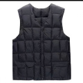 中老年马甲男秋冬羽绒棉马甲大码棉男士马夹中年男坎肩背心 3xL(130一150斤) 黑色