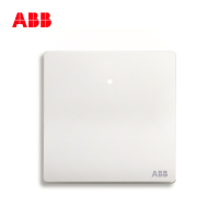 [ABB官方旗舰店]ABB开关插座无框轩致雅典白墙壁86型开关面板一开单控带灯AF181