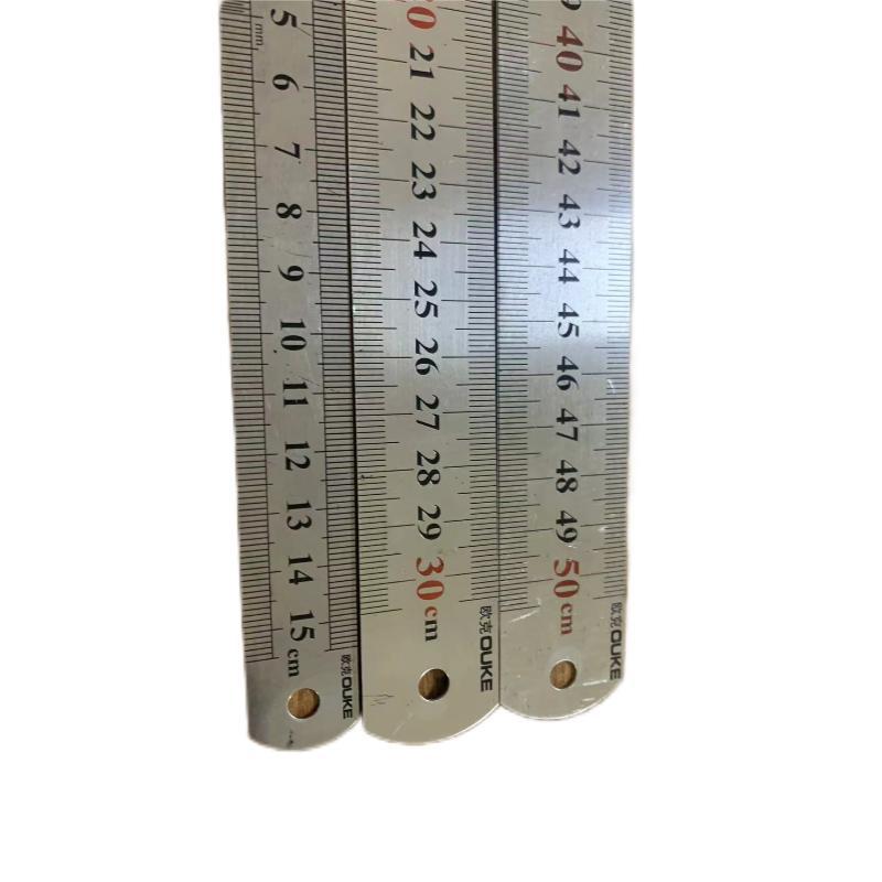 欧克 Ouke 直尺不锈钢直尺 30cm OK-1236高清大图