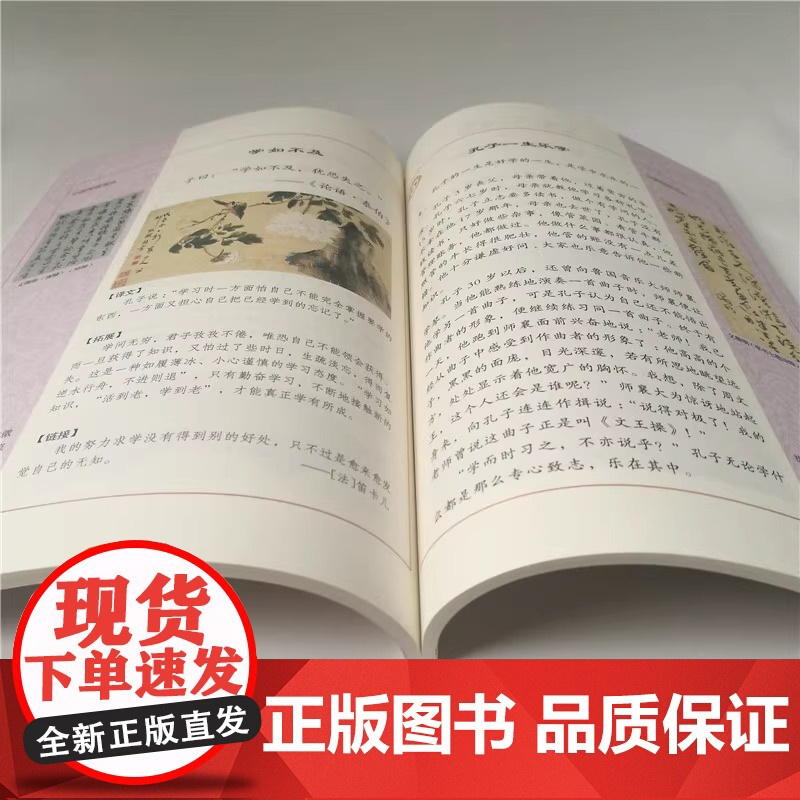 正版 论语(下) 中国传统文化教育全国中小学实验(通用版) 中国国学文化艺术中心 人民大学出版社 论语绎读高清大图