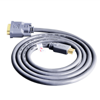 JH晶华 HDMI-DVI连接线 DVI转HDMI转接头高清双向互转笔记本电脑投影仪显示器转换线 5米 灰色H311I