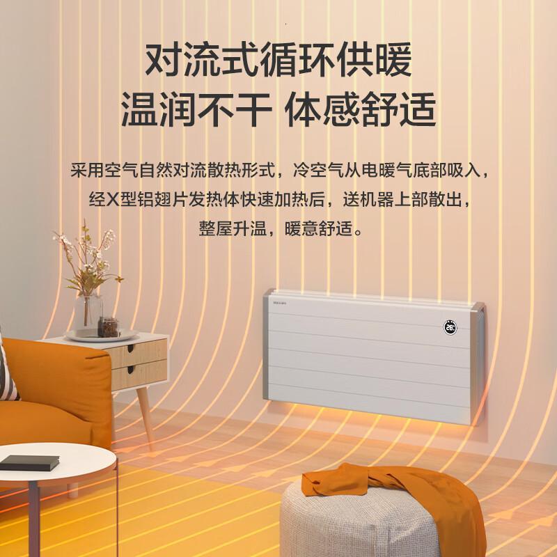 飞利浦(PHILIPS)取暖器家用欧式快热炉电热暖风机对流式中央电暖器电暖气片浴室客厅全屋大面积升温取暖神器可壁挂 AH高清大图